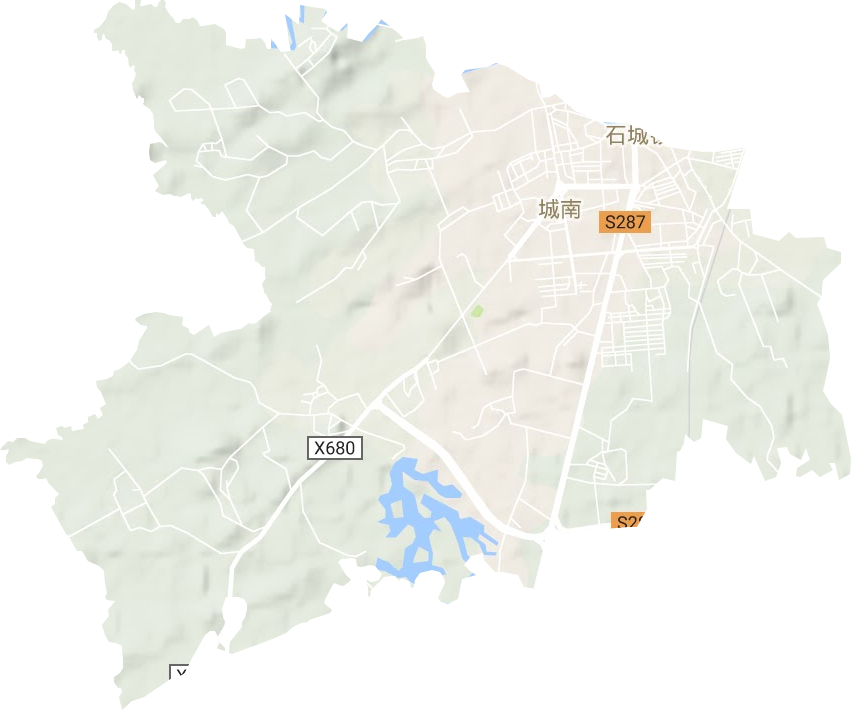 城南街道地形圖