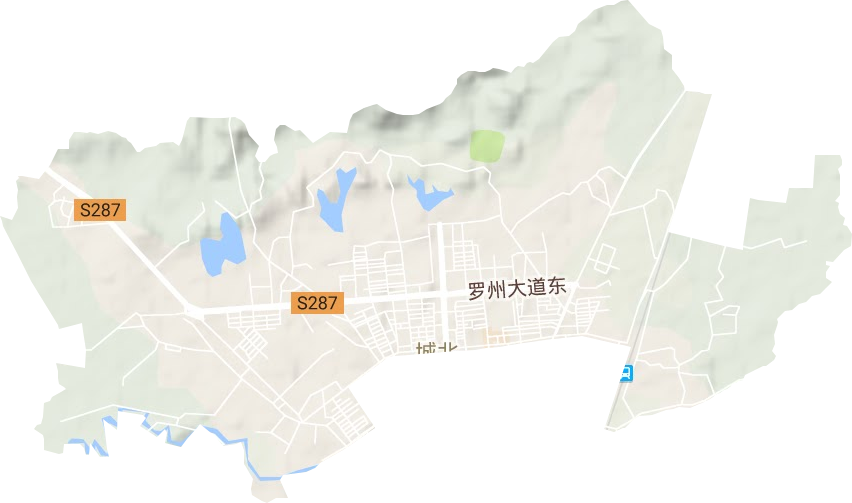 城北街道地形圖