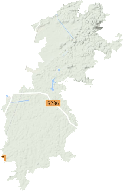 石城鎮(zhèn)地形圖