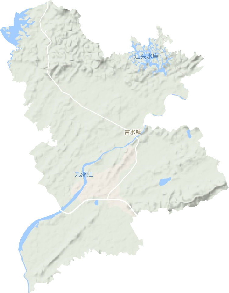 吉水鎮地形圖
