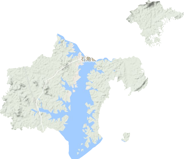 石角鎮地形圖