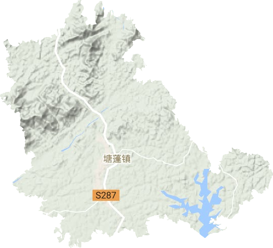 塘蓬鎮地形圖