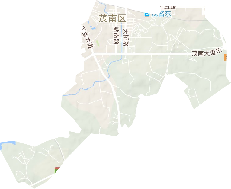 茂南開發區地形圖