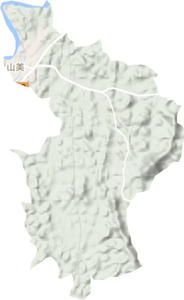 山美街道地形圖