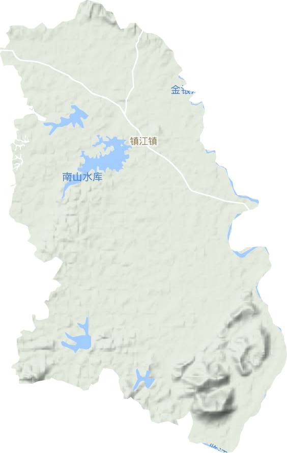 鎮(zhèn)江鎮(zhèn)地形圖