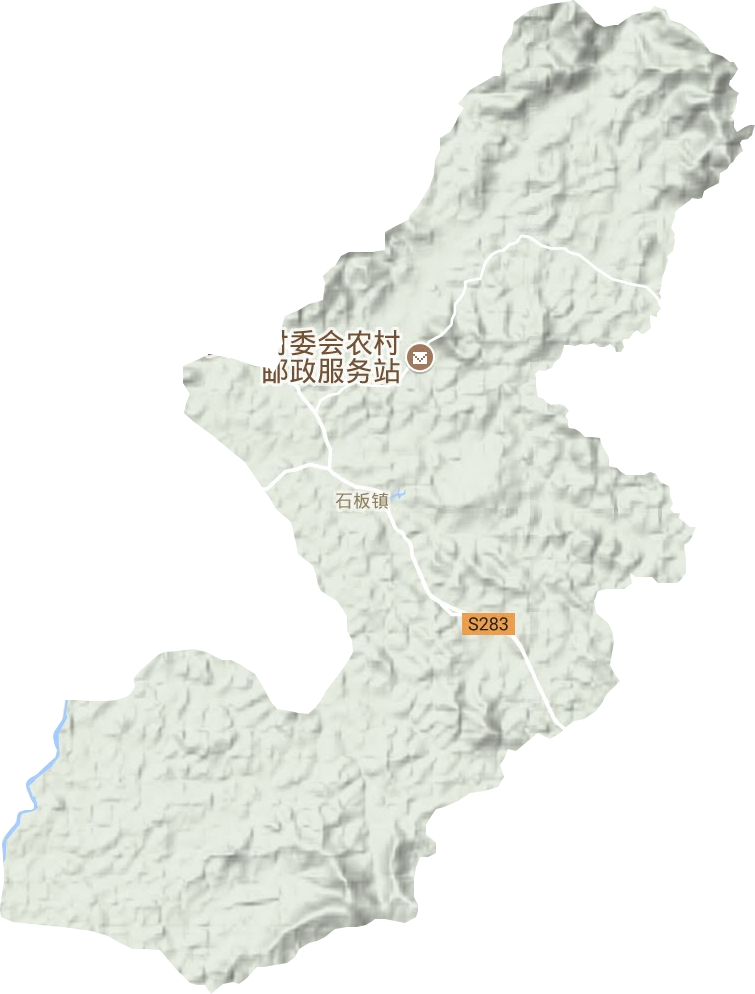 石板鎮地形圖