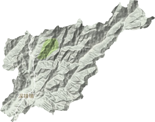深鎮(zhèn)鎮(zhèn)地形圖