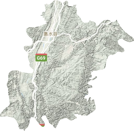 惠水縣地形圖