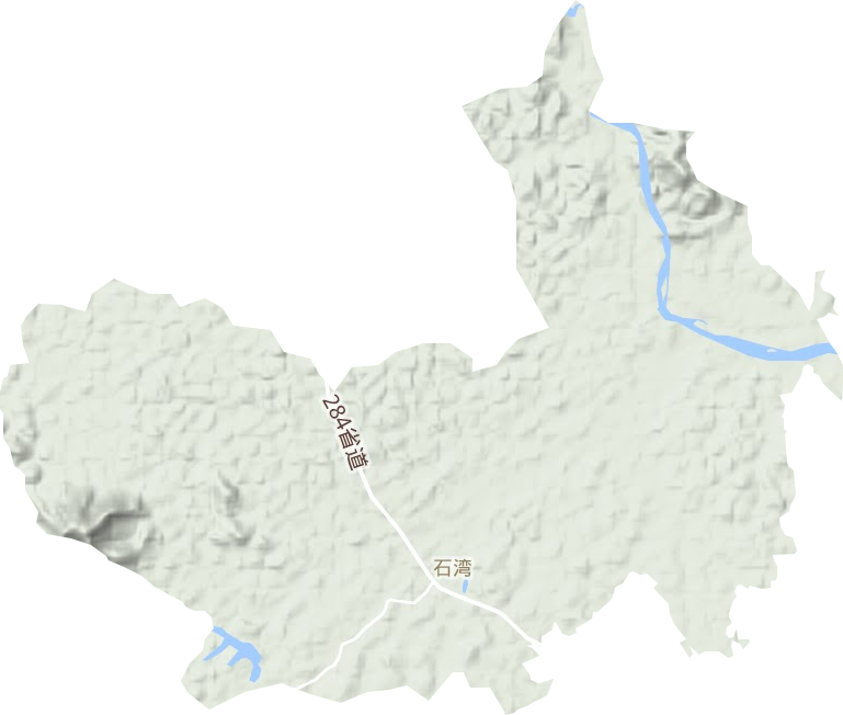 石灣街道地形圖