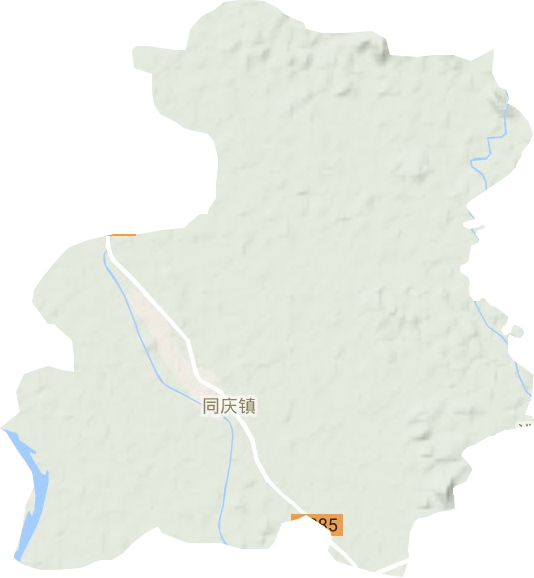 同慶鎮(zhèn)地形圖