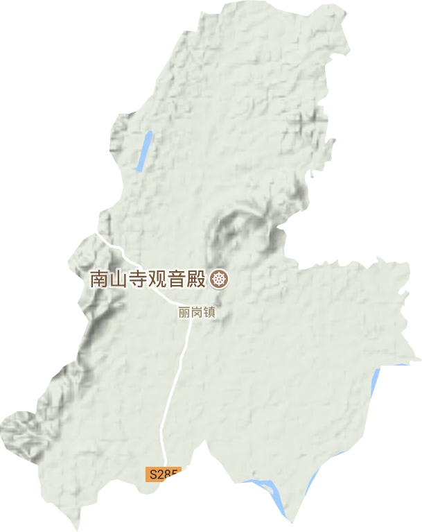 麗崗鎮地形圖