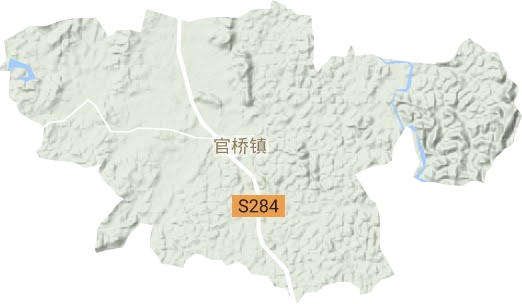 官橋鎮地形圖