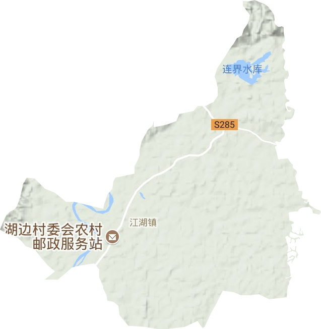 江湖鎮地形圖