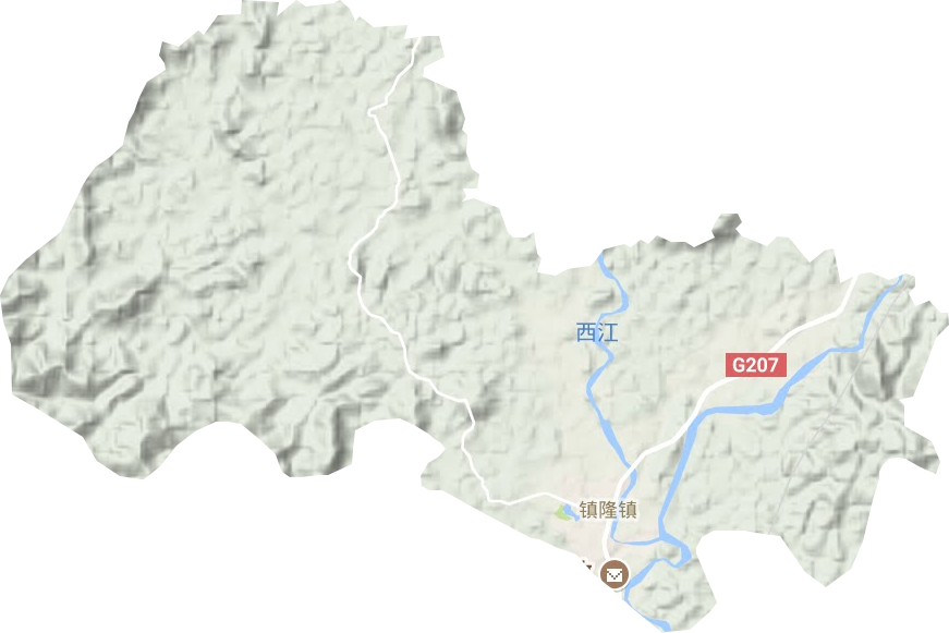 鎮隆鎮地形圖