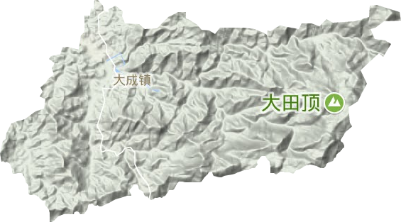 大成鎮地形圖