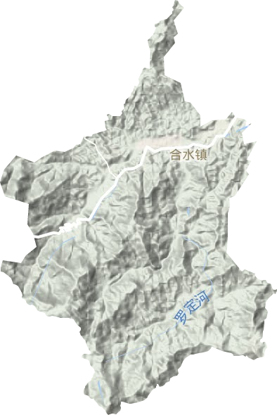 合水鎮地形圖