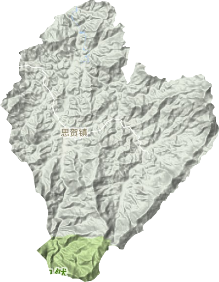 思賀鎮地形圖