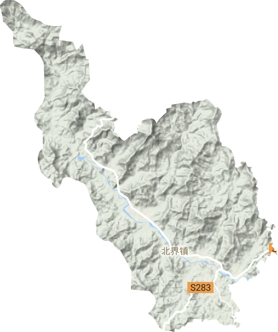 北界鎮地形圖