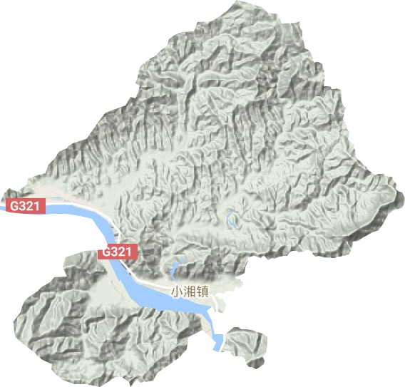 小湘鎮地形圖