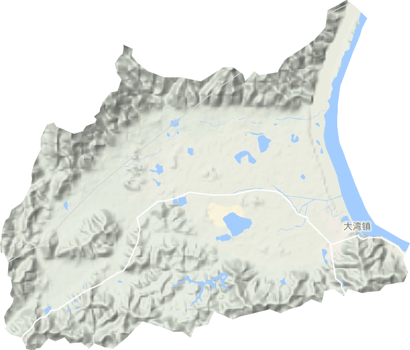 大灣鎮地形圖