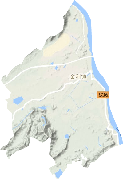 金利鎮(zhèn)地形圖