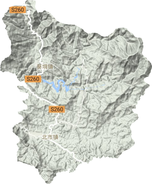 北市鎮地形圖