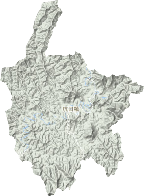 坑口鎮地形圖