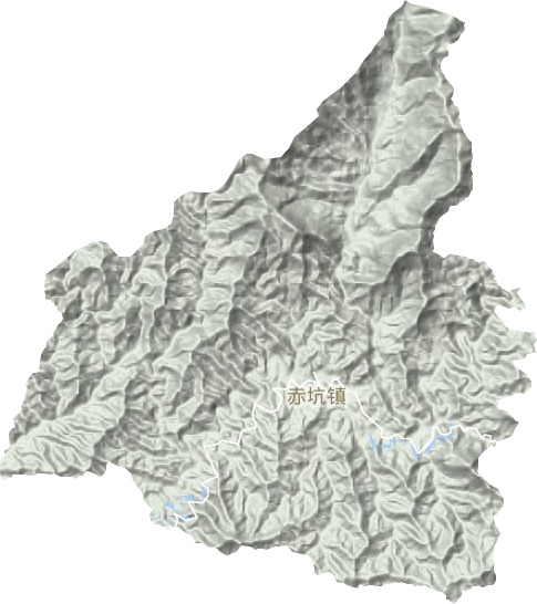 赤坑鎮地形圖