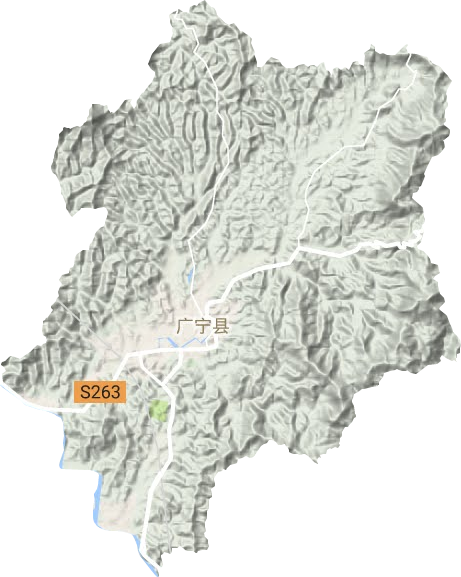 南街鎮地形圖
