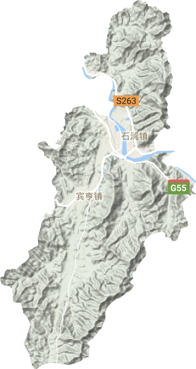 賓亨鎮地形圖