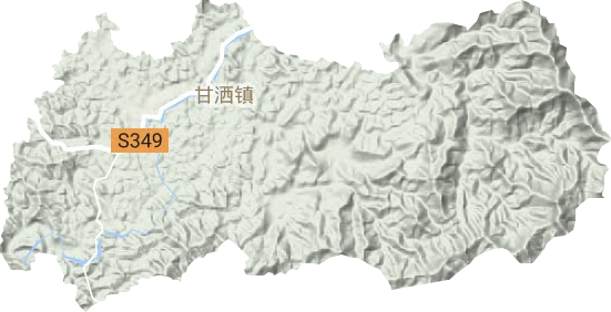 甘灑鎮地形圖