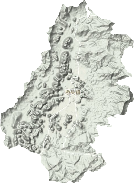 橋頭鎮地形圖