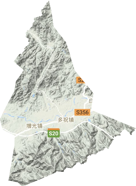 多祝鎮地形圖
