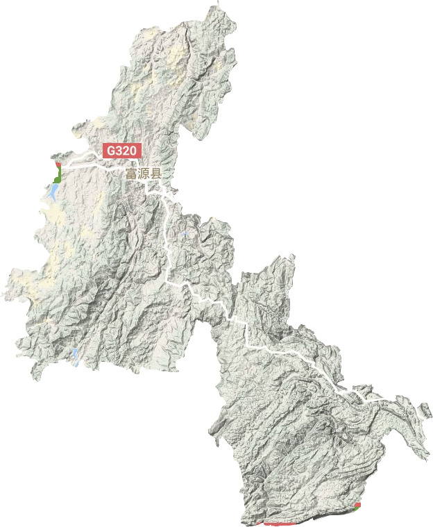 富源縣地形圖