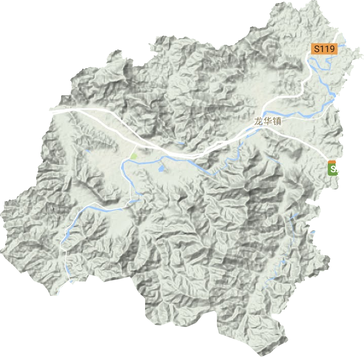 龍華鎮(zhèn)地形圖