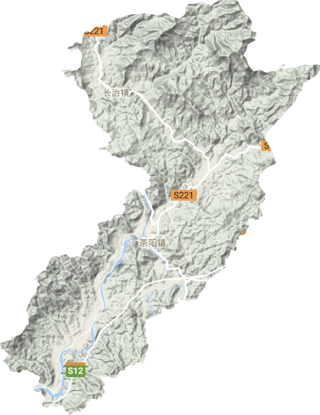 茶陽鎮地形圖