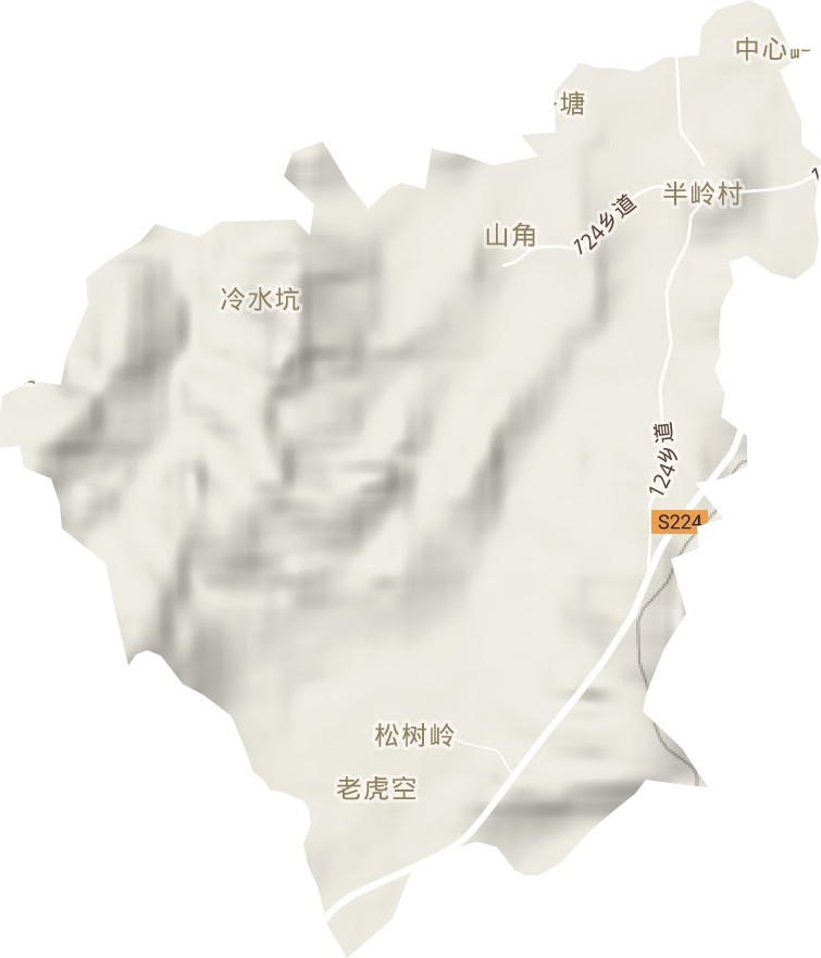 埔寨農場地形圖