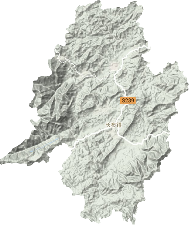 長布鎮地形圖