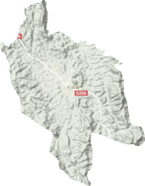 長田鎮地形圖