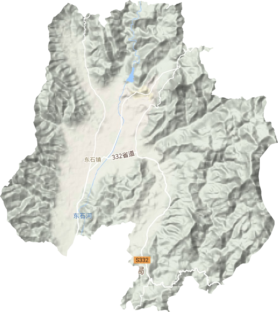 東石鎮(zhèn)地形圖