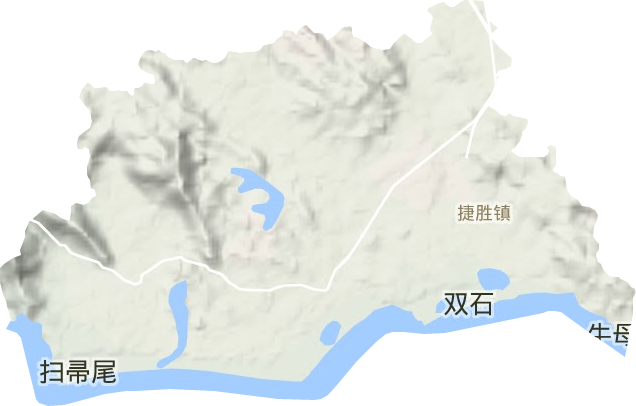 捷勝鎮地形圖