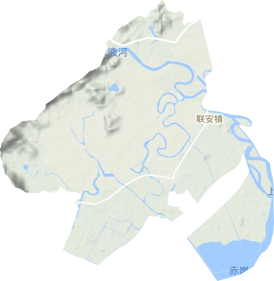 聯安鎮地形圖