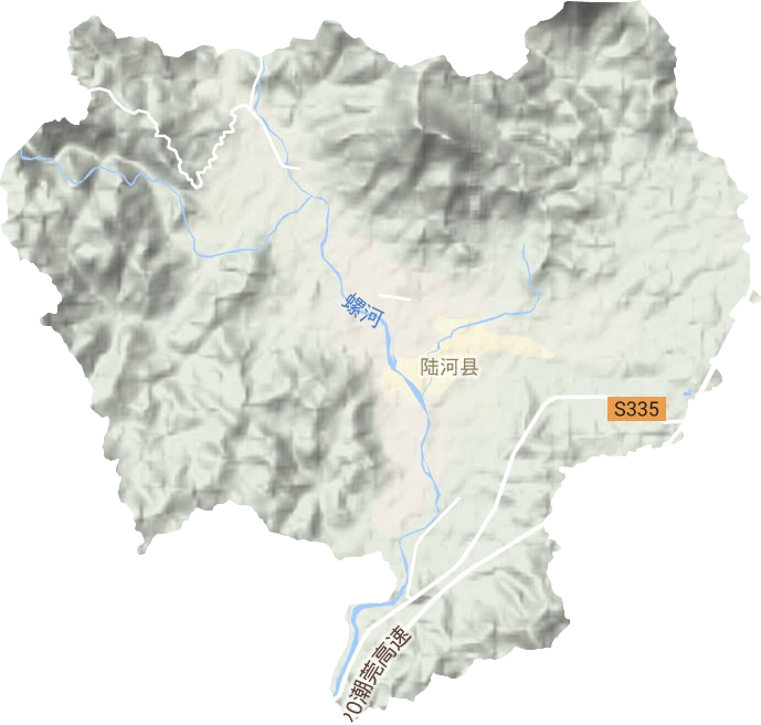 河田鎮地形圖
