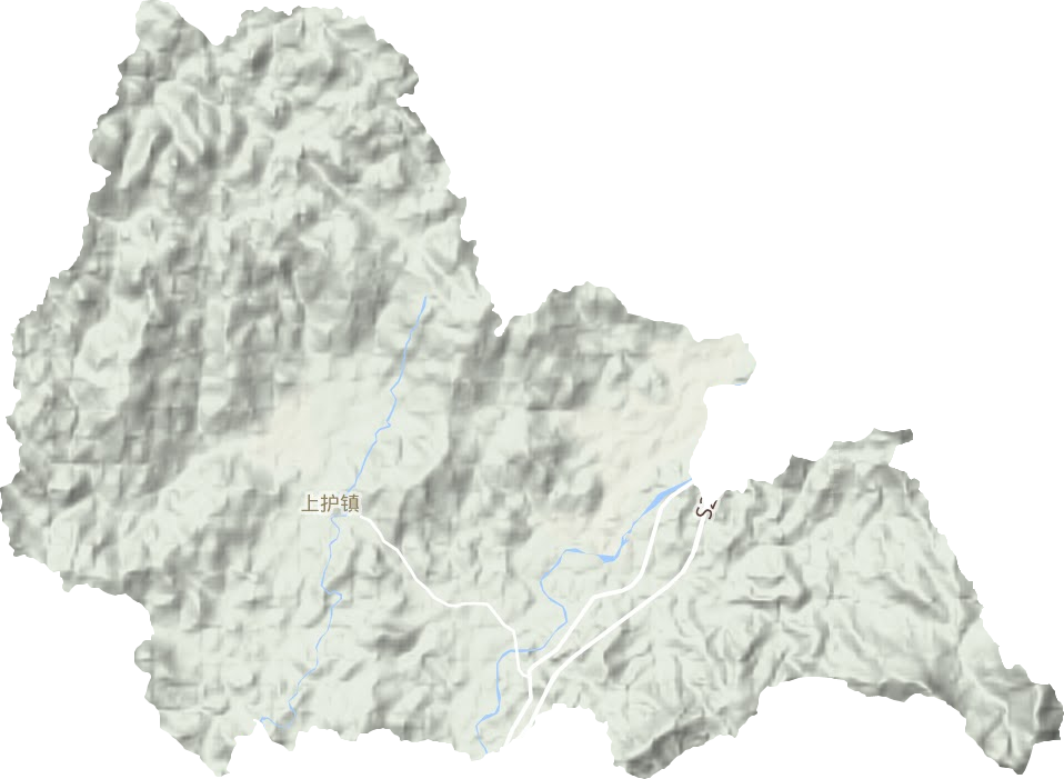 上護鎮地形圖