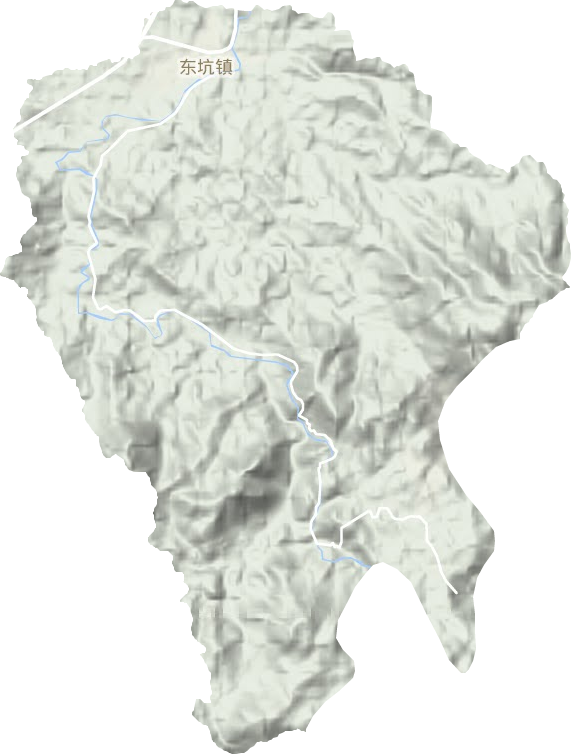 東坑鎮地形圖