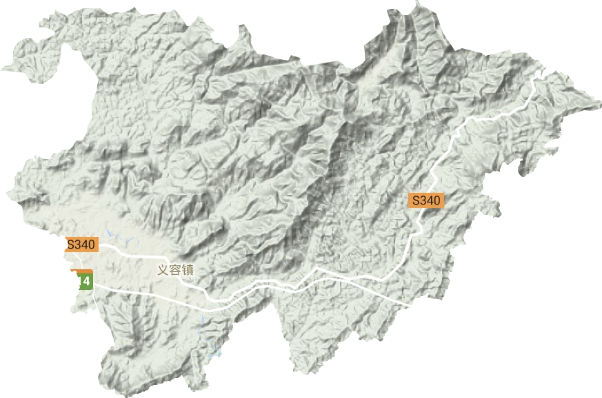 義容鎮地形圖