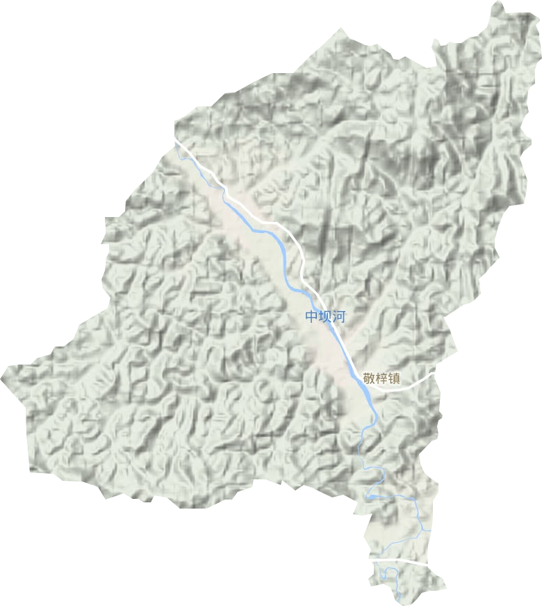 敬梓鎮(zhèn)地形圖