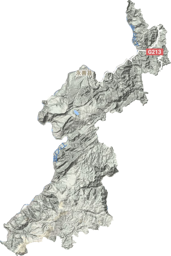 永善縣地形圖