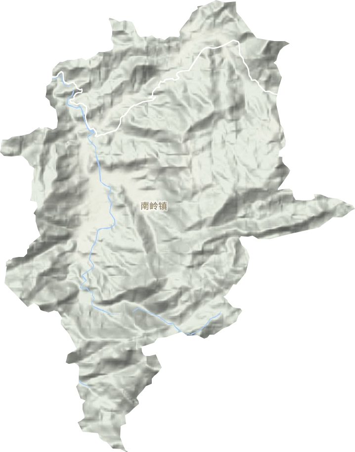 南嶺鎮地形圖