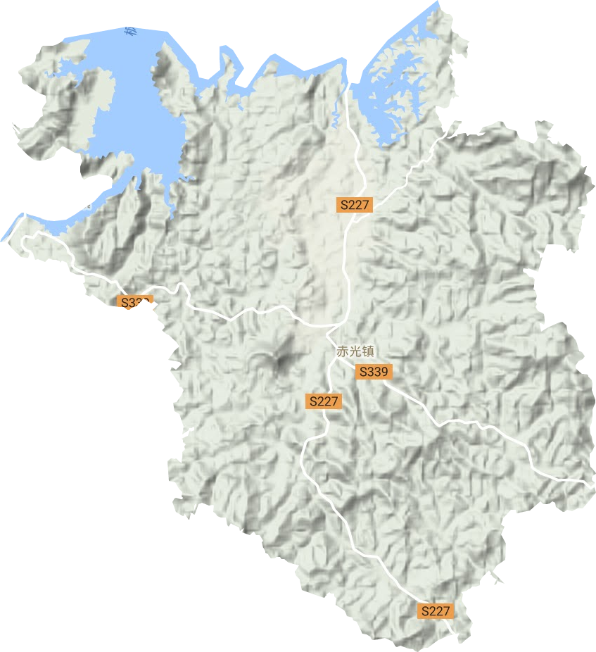 赤光鎮地形圖